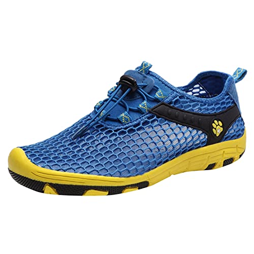 Strandschuhe für Herren, breites Netzgewebe, atmungsaktiv, bequem, elastisch, bland, lässiger Sportschuh, schnell trocknend, Watschuhe, Socke, Schuhgröße 38, blau, 5.5 UK 3X-Narrow Strandschuhe für Herren, breites Netzgewebe, atmungsaktiv, bequem, elastisch, bland, lässiger Sportschuh, schnell trocknend, Watschuhe, Socke, Schuhgröße 38, blau, 5.5 UK 3X-Narrow von Generisch