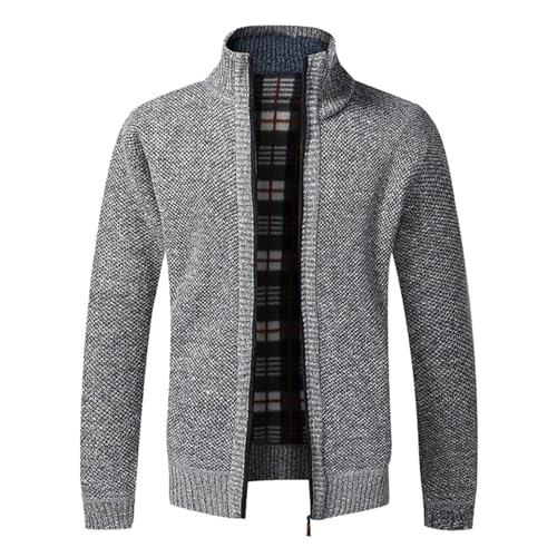 Strickjacken Herren Einfarbig Cardigan Winterjacke Stehkragen Übergangsjacke mit Reissverschluss Sportjacke Jacken Outdoor Trainingsjacke Gestrickt Cardigan Herren Wintermantel Strickjacken Herren Einfarbig Cardigan Winterjacke Stehkragen Übergangsjacke mit Reissverschluss Sportjacke Jacken Outdoor Trainingsjacke Gestrickt Cardigan Herren Wintermantel von Generisch
