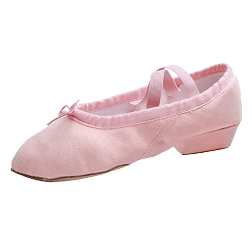 Tanzschuhe für Damen, Segeltuchschuhe, Ballerina-Schuhe, lässige Tanzschuhe, weiche Sohle, Tanzübungsschuhe, rutschfest, bequem, geschmeidig, leicht, Knöchelriemen, für drinnen und draußen, für von Generisch