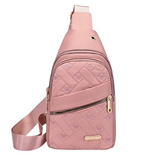 Taschen Klein Damen Schwarz Frauen Umhängetasche Mode Dekoration Muster Praktische Große Kapazität Leichte Zipper Waistpack Jogginghose Herren Taschen Mit Reißverschluss (RD2, One Size) von Generisch