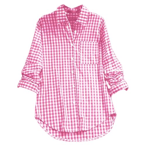Trachtenmode Damen lang Rock Set, Kariertes Bluse Hemdbluse Baumwolle Leinen Karohemd Knopfleiste Langarm Oktoberfest Bluse Flanellhemd Karo Tunika Casual V-Ausschnitt Oberteile Tops Grün L Trachtenmode Damen lang Rock Set, Kariertes Bluse Hemdbluse Baumwolle Leinen Karohemd Knopfleiste Langarm Oktoberfest Bluse Flanellhemd Karo Tunika Casual V-Ausschnitt Oberteile Tops Grün L von Generisch