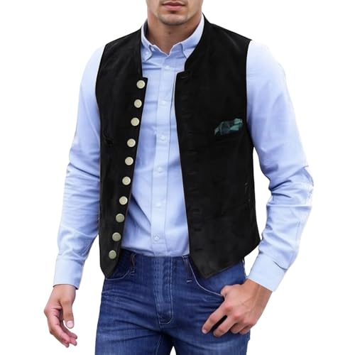 Trachtenweste Herren, Trachtenweste Herren Oktoberfest Trachtengilet Trachten Trachtenwesten Gilet Weste Westen Herrenwesten Anzugweste Ärmellos Cowboy Elegant Tracht Kurz, Schwarz, 3Xl Trachtenweste Herren, Trachtenweste Herren Oktoberfest Trachtengilet Trachten Trachtenwesten Gilet Weste Westen Herrenwesten Anzugweste Ärmellos Cowboy Elegant Tracht Kurz, Schwarz, 3Xl von Generisch
