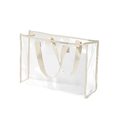 Tragbare Schwimmtasche, Kosmetik-Aufbewahrungstasche, multifunktional, transparent, Kulturbeutel, große Kapazität, Strandtasche, Computer-Tragetasche, khaki, Einheitsgröße von Generisch