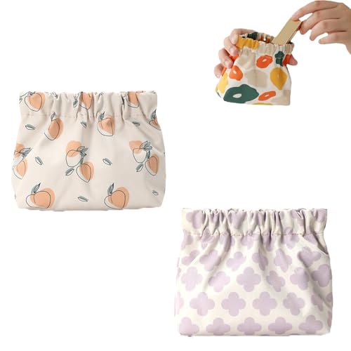 Treadcrck-U Tragbare Mini-Aufbewahrungstasche, Mini-Geldbörse, tragbare Mini-Aufbewahrungstaschen für Geldbörse, wasserdichte kleine Taschen für Geldbörse, kein Reißverschluss, selbstschließender Treadcrck-U Tragbare Mini-Aufbewahrungstasche, Mini-Geldbörse, tragbare Mini-Aufbewahrungstaschen für Geldbörse, wasserdichte kleine Taschen für Geldbörse, kein Reißverschluss, selbstschließender von Generisch