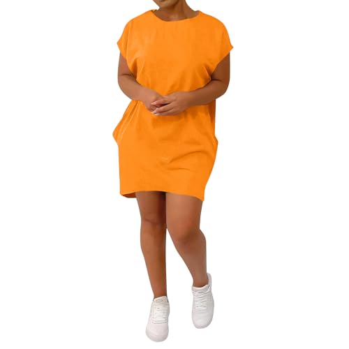 Tunika Kleid Damen Sommer Kurzarm Sommerkleid Damen Leicht Kurz Blusenkleid Sommer Elegant mit Taschen Leichte Sommerkleider Luftig Kleider Frauen Strand Rundhals Tshirt Kleid Locker Ballonkleid Tunika Kleid Damen Sommer Kurzarm Sommerkleid Damen Leicht Kurz Blusenkleid Sommer Elegant mit Taschen Leichte Sommerkleider Luftig Kleider Frauen Strand Rundhals Tshirt Kleid Locker Ballonkleid von Generisch