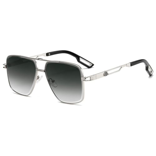 Übergroße Sonnenbrille mit UV-Schutz, Farbverlauf, für Damen, Vintage-Sonnenbrille, Retro-Stil, Metallrahmen, C1, Einheitsgröße Übergroße Sonnenbrille mit UV-Schutz, Farbverlauf, für Damen, Vintage-Sonnenbrille, Retro-Stil, Metallrahmen, C1, Einheitsgröße von Generisch