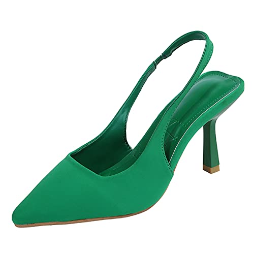 Wandtattoo, Schuhe, Zehen, leger, spitz, hochelastisch, einfarbig, Damen, hohe Absätze, hohe Absätze, grün, 37.5 EU Wandtattoo, Schuhe, Zehen, leger, spitz, hochelastisch, einfarbig, Damen, hohe Absätze, hohe Absätze, grün, 37.5 EU von Generisch