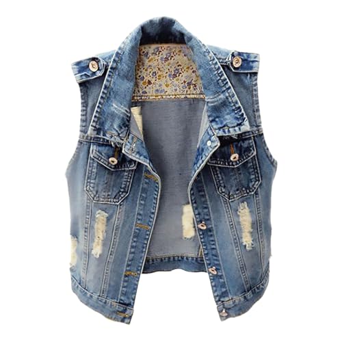 Warehouse Deals Angebote, Black Friday Sale, Damen Weste Sommer Leicht Damen Jeansweste Aus Denim Klassisch Für Junioren Zum Zuknöpfen Kurz Im Look Ärmellos Mantel Gefüttert Herren, Damen Sale Warehouse Deals Angebote, Black Friday Sale, Damen Weste Sommer Leicht Damen Jeansweste Aus Denim Klassisch Für Junioren Zum Zuknöpfen Kurz Im Look Ärmellos Mantel Gefüttert Herren, Damen Sale von Generisch