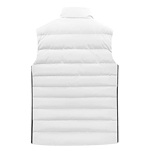 Warmer Mantel für Herren 2024 Mode Jacke Tops Herren Weste Reißverschluss Cardigan Warm Hoher Kragen Herrenweste mit Tasche Herrenmäntel Jacken Zwei-Wege-Reißverschluss Daunenmäntel, weiß, L Warmer Mantel für Herren 2024 Mode Jacke Tops Herren Weste Reißverschluss Cardigan Warm Hoher Kragen Herrenweste mit Tasche Herrenmäntel Jacken Zwei-Wege-Reißverschluss Daunenmäntel, weiß, L von Generisch