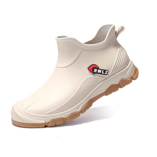 Wasserdicht Gummistiefel Damen/Herren Anti-Rutsch Halbhohe Regenstiefel Ankle Bequeme Boots Atmungsaktiv Gartenschuhe Rain Boots Mode Stiefeletten, 36-41EU 42 Wasserdicht Gummistiefel Damen/Herren Anti-Rutsch Halbhohe Regenstiefel Ankle Bequeme Boots Atmungsaktiv Gartenschuhe Rain Boots Mode Stiefeletten, 36-41EU 42 von Generisch