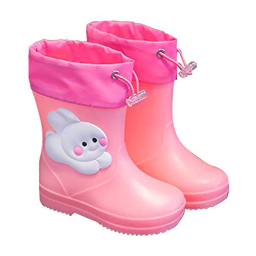 Wasserstiefel Hoch - Sommerstiefeletten Mit Lochmuster Gummistiefel Cartoon Kinderschuhe Wasserfest Wasserschuhe Rutschfeste Regenschuhe Weichen Regenstiefel Bequem Lauflernschuhe-Wasserschuhe von Generisch