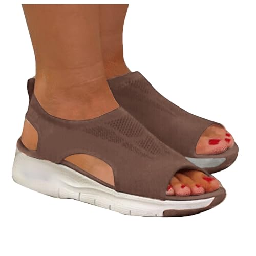 Wedges Damen Keilabsatz Schwarz - Freizeitschuhe Bequeme Orthopädische Offener Keilabsätze Zehenbereich Knöchelriemen Slingback Strand Modische Peeptoes Schlupfsandalen Kreuzgurte Slip on Wedges Damen Keilabsatz Schwarz - Freizeitschuhe Bequeme Orthopädische Offener Keilabsätze Zehenbereich Knöchelriemen Slingback Strand Modische Peeptoes Schlupfsandalen Kreuzgurte Slip on von Generisch