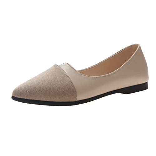 Weiche Loafers für Damen, rutschfeste Schuhe, flache Spitzenschuhe für Damen, waschbar, elegant, spitzer Zehenbereich, flache Schuhe, Damen-Loafer, bequeme Schuhe im Ballett-Stil, für Reisen, Dating, von Generisch