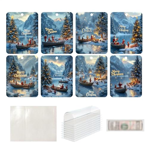 Weihnachts-Geldkarten,Weihnachts-Geldkarten - -Drache 8 Stück Geldkarten Geldhalter | Niedliche Weihnachtsornamente mit Umschlägen, Bargeld, Weihnachtszubehör für den Weihnachtsbaum Weihnachts-Geldkarten,Weihnachts-Geldkarten - -Drache 8 Stück Geldkarten Geldhalter | Niedliche Weihnachtsornamente mit Umschlägen, Bargeld, Weihnachtszubehör für den Weihnachtsbaum von Generisch