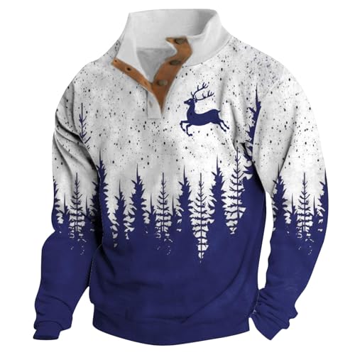 Weihnachtspullover Herren Sweatshirt Lustig Druck Weihnachten Pulli Langarm Rundhals Norwegerpullover Christmas Sweatshirt Oberteil Tops Weihnachtssweater Jumper Weihnachtspullover Herren Sweatshirt Lustig Druck Weihnachten Pulli Langarm Rundhals Norwegerpullover Christmas Sweatshirt Oberteil Tops Weihnachtssweater Jumper von Generisch