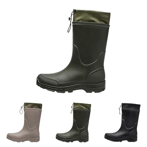 Wellington Herren Mid Calf Gummistiefel Regenstiefel Bequeme Chelsea Boots Gartenstiefel Wasserdicht Gummi Regenschuhe mit PVC für Garten Angeln Outdoor mit Verstellbarem Verschluss, grün, 38 2/3 EU Wellington Herren Mid Calf Gummistiefel Regenstiefel Bequeme Chelsea Boots Gartenstiefel Wasserdicht Gummi Regenschuhe mit PVC für Garten Angeln Outdoor mit Verstellbarem Verschluss, grün, 38 2/3 EU von Generisch