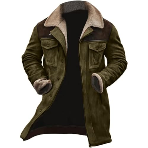 Wintermantel Herren Lang Warm Gefüttert, Winterjacke Herren Mit Stehkragen, Winterparka Mit Vielen Taschen Anorak Dick Trenchcoat Weich Arbeitsjacke Ohne Kapuze Thermojacke Kuschel Wintermantel Herren Lang Warm Gefüttert, Winterjacke Herren Mit Stehkragen, Winterparka Mit Vielen Taschen Anorak Dick Trenchcoat Weich Arbeitsjacke Ohne Kapuze Thermojacke Kuschel von Generisch