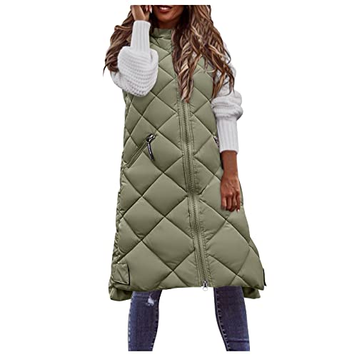 Generisch Lang Weste Damen Steppweste Winter Daunenweste Übergangsweste Warmer Daunenmantel Hooded Frauen Softshelljacke Mit Kapuze Jacke Mit Reissverschluss Winterjacke Generisch Lang Weste Damen Steppweste Winter Daunenweste Übergangsweste Warmer Daunenmantel Hooded Frauen Softshelljacke Mit Kapuze Jacke Mit Reissverschluss Winterjacke von Generisch