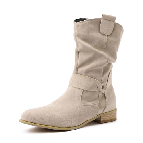 damen cowboystiefel, Stiefeletten Damen Elegant Wildleder Cowboystiefel Kurzstiefel Cowboy Boots Mit Schnalle Schlupfschuhe plateau sommer cowboyboots schuhe stiefel leichte westernreitstiefel damen cowboystiefel, Stiefeletten Damen Elegant Wildleder Cowboystiefel Kurzstiefel Cowboy Boots Mit Schnalle Schlupfschuhe plateau sommer cowboyboots schuhe stiefel leichte westernreitstiefel von Generisch
