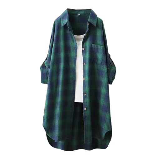 trachtenrock damen modern dirndlbluse grün, Kariertes Bluse Hemdbluse Baumwolle Leinen Karohemd Knopfleiste Langarm Oktoberfest Bluse Flanellhemd Karo Tunika Casual V-Ausschnitt Oberteile Tops Grün L trachtenrock damen modern dirndlbluse grün, Kariertes Bluse Hemdbluse Baumwolle Leinen Karohemd Knopfleiste Langarm Oktoberfest Bluse Flanellhemd Karo Tunika Casual V-Ausschnitt Oberteile Tops Grün L von Generisch