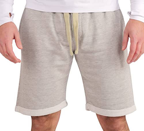 Gennadi Hoppe Herren Shorts - Leichter Baumwoll Sommer Shorty, H8189 h-grau XXL von Gennadi Hoppe