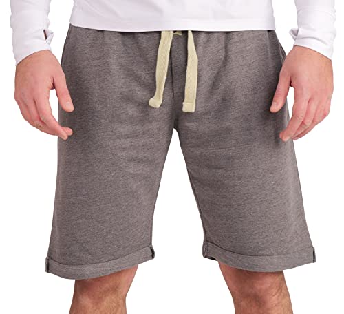 Gennadi Hoppe Herren Shorts - Leichter Baumwoll Sommer Shorty, H8202 d-grau L von Gennadi Hoppe