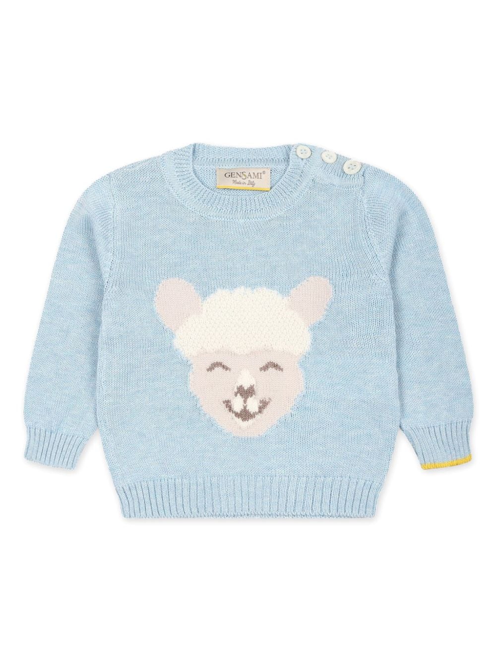 Gensami kids Rundhalspullover mit Animal-Intarsie - Blau von Gensami kids