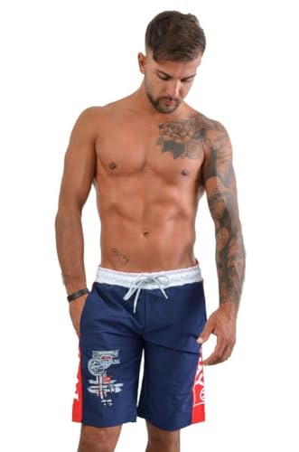 Geographical Norway Badehose Boxer Quino Shorts Meer Pool Blau Herren, blau, L Geographical Norway Badehose Boxer Quino Shorts Meer Pool Blau Herren, blau, L von Geographical Norway
