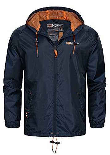 Geographical Norway Boat Men Distribrands - Outdoor-Jacke - Langärmelige Herrenjacke - Übergangsjacke Camping-Jagd (Marineblau L) von Geographical Norway