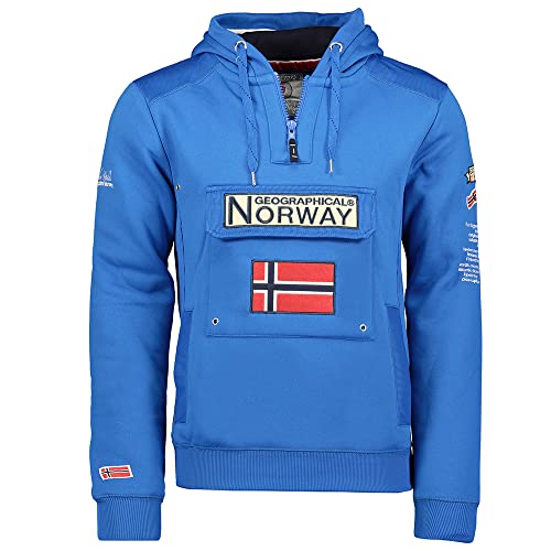 Geographical Norway Herren Hoodie Gymclass Half-Zip SR494 XXL royal Blue von Geographical Norway