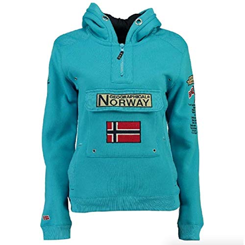 Geographical Norway Herren Gymclass Kapuzenpullover, Turquesa, S von Geographical Norway