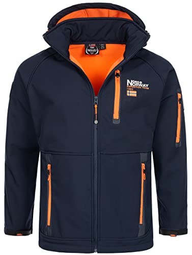 Geographical Norway Herren Frühlings Jacke Softshell Jacke Outdoor Regen Übergangs Jacke, Farbe:Navy, Größe:S von Geographical Norway