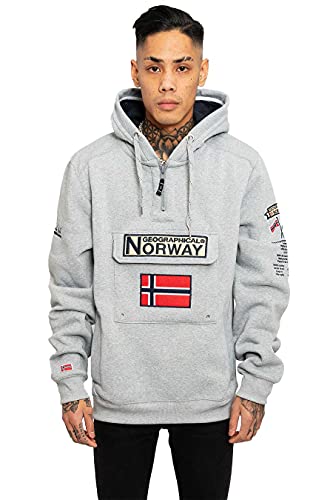 Geographical Norway Herren Pullover Gymclass Blended Grey XXL von Geographical Norway