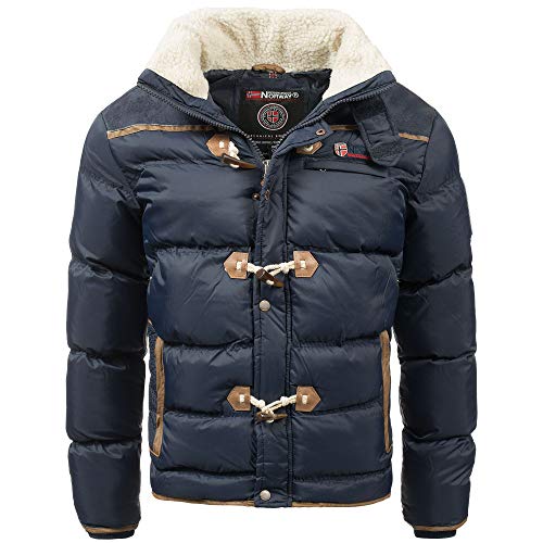 Geographical Norway Herren Steppjacke Amonai Navy- M - mit UD Beanie von Geographical Norway