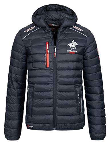 Geographical Norway Herren Steppjacke Brick Herrenjacke mit Kapuze navy S von Geographical Norway