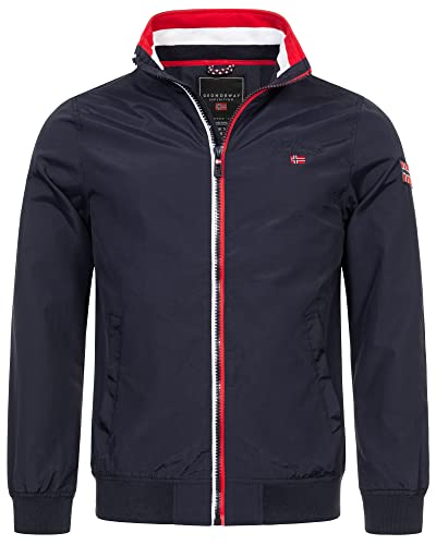 Geographical Norway Herren Übergangsjacke Frühlingsjacke Sommer Jacke Windbreaker Blouson Production H-H, Farbe:Navy, Größe:3XL von Geographical Norway