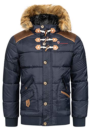 Geographical Norway Herren Winter Jacke Parka Belphegor (X Large, Navy) von Geographical Norway