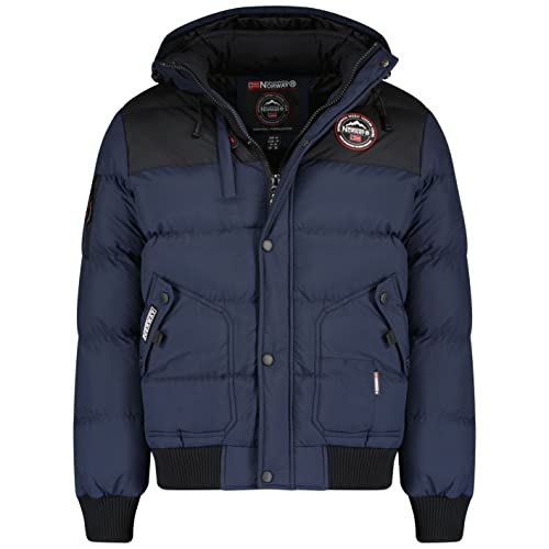 Geographical Norway Herren Winterjacke Volva Navy -M - mit UD Beanie von Geographical Norway