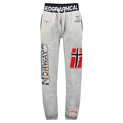 Geographical Norway Myer Men Distribrands - Jogginghose Herren Casual Style - Kleidung Qualität Sport Bequem Weich - Herren Jogginghose Baumwolle (Hellgrau L) von Geographical Norway