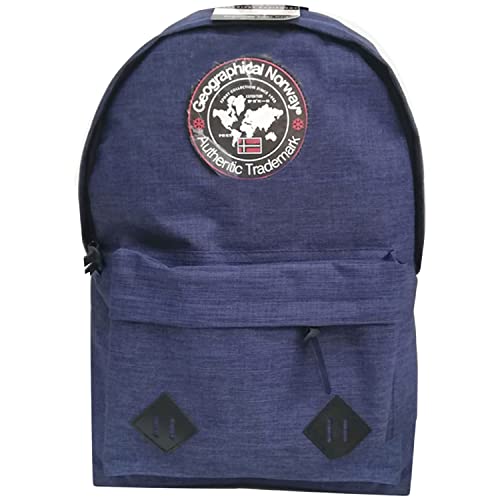 Geographical Norway Rucksack für Damen und Herren – leichter und strapazierfähiger Rucksack für Reisen, Wandern, Arbeit, Freizeit, Schule und Rucksack, langlebig und bequem, marine, One size von Geographical Norway