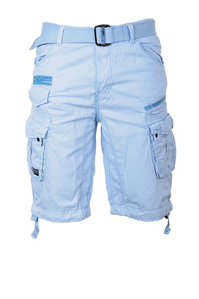 Geographical Norway Shorts Herren Cargo Shorts kurze Hose Short Bermuda Knielang Gürtel Sommer von Geographical Norway