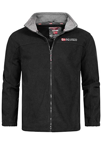 Geographical Norway Herren Tamazonie Polar Fleece Jacke Zip Sweater SQ254H/GN Größe L Farbe Schwarz von Geographical Norway