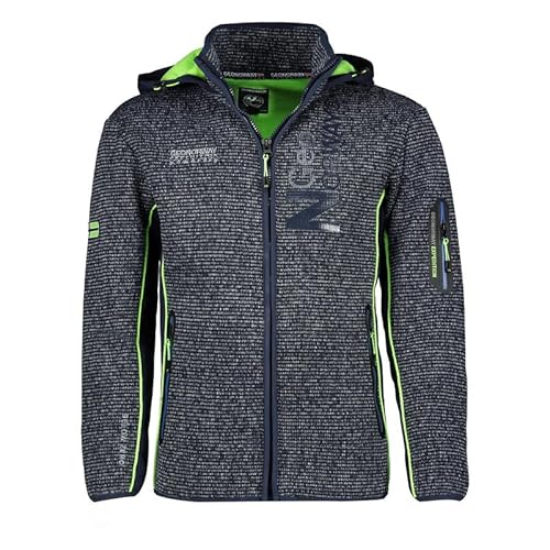 Geographical Norway Tcharly Men - Fleece Halbdick Mann Warm Fermetur Zip - Jacke Herbst Winter Frühling Warm Männer - Langarm Pullover Weich Komfort Outdoor (Blau XL) von Geographical Norway