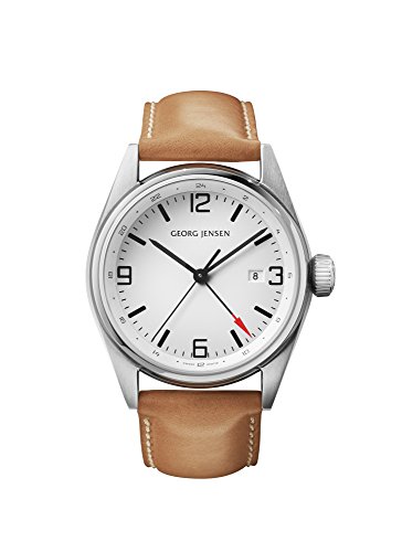 Georg Jensen Herrenuhr Quarzwerk Swiss Made Nummer 3575598 Delta Classic 42mm von Georg Jensen