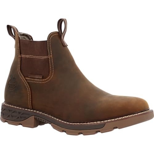 Georgia Boot Carbo-Tec FLX Chelsea-Arbeitsstiefel mit Zehenkappe aus Legierung, wasserdicht, Braun, 13 Georgia Boot Carbo-Tec FLX Chelsea-Arbeitsstiefel mit Zehenkappe aus Legierung, wasserdicht, Braun, 13 von Georgia Boot