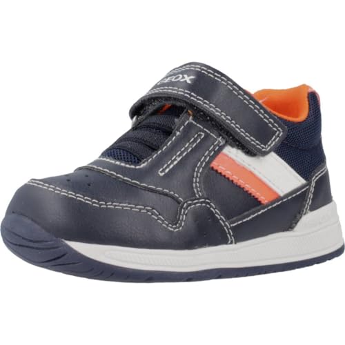 Geox Jungen B Rishon Boy A Erste Schritte, Navy Fluo Orange, 25 EU von Geox