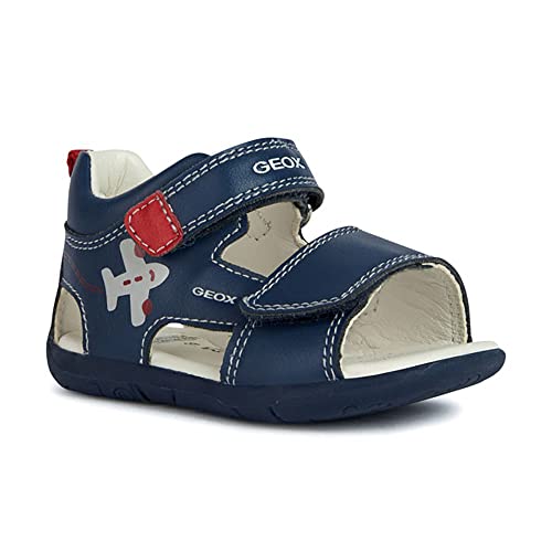 Geox Baby-Jungen B TAPUZ Boy Sandal, LT Navy/RED, 18 EU von Geox