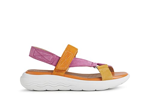 Geox Damen D Spherica Ec5W A Sandalen 38 EU Fuchsia/Orange von Geox