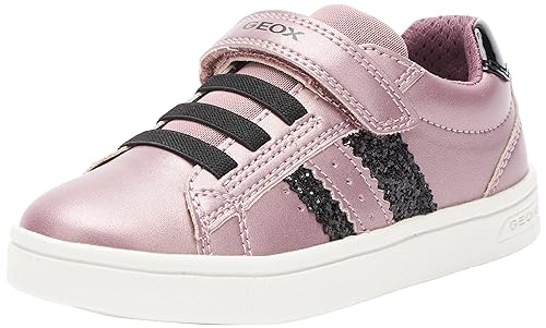 Geox Damen J DJROCK Girl E Sneaker, DK PINK/Black, 37 EU von Geox