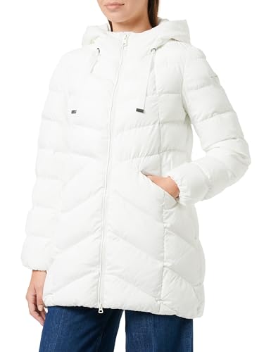 Geox Damen W ANYLLA Long Parka Jacket, Blanc DE Blanc, 40 von Geox